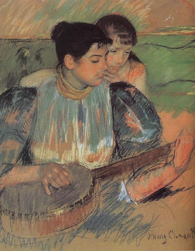 Mary Cassatt Banjo class oil painting picture